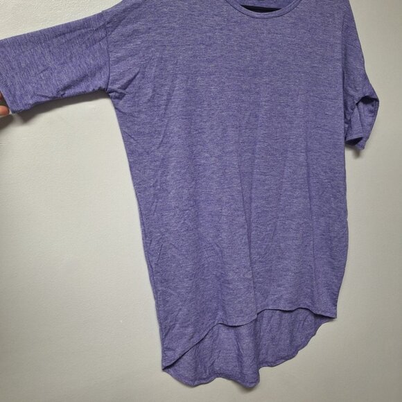 Lularoe Tunic Hi Low Purple Womens XXS Short Sleeve Top - Picture 3 of 6